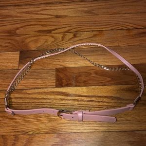 Pink & gold layered belt